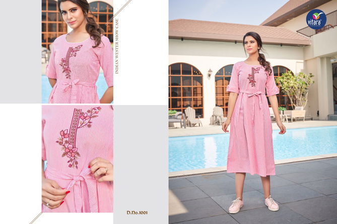 Venila By Vitara Designer Party Wear Kurtis Catalog